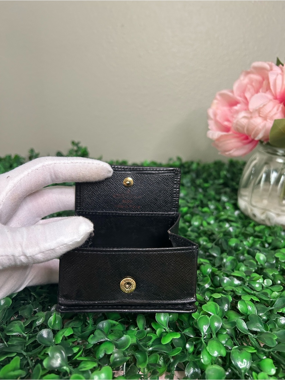 Louis Vuitton Epi Porte-Monnaie Boîte Coin Case Black Box Coin Purse - Picture 9 of 11